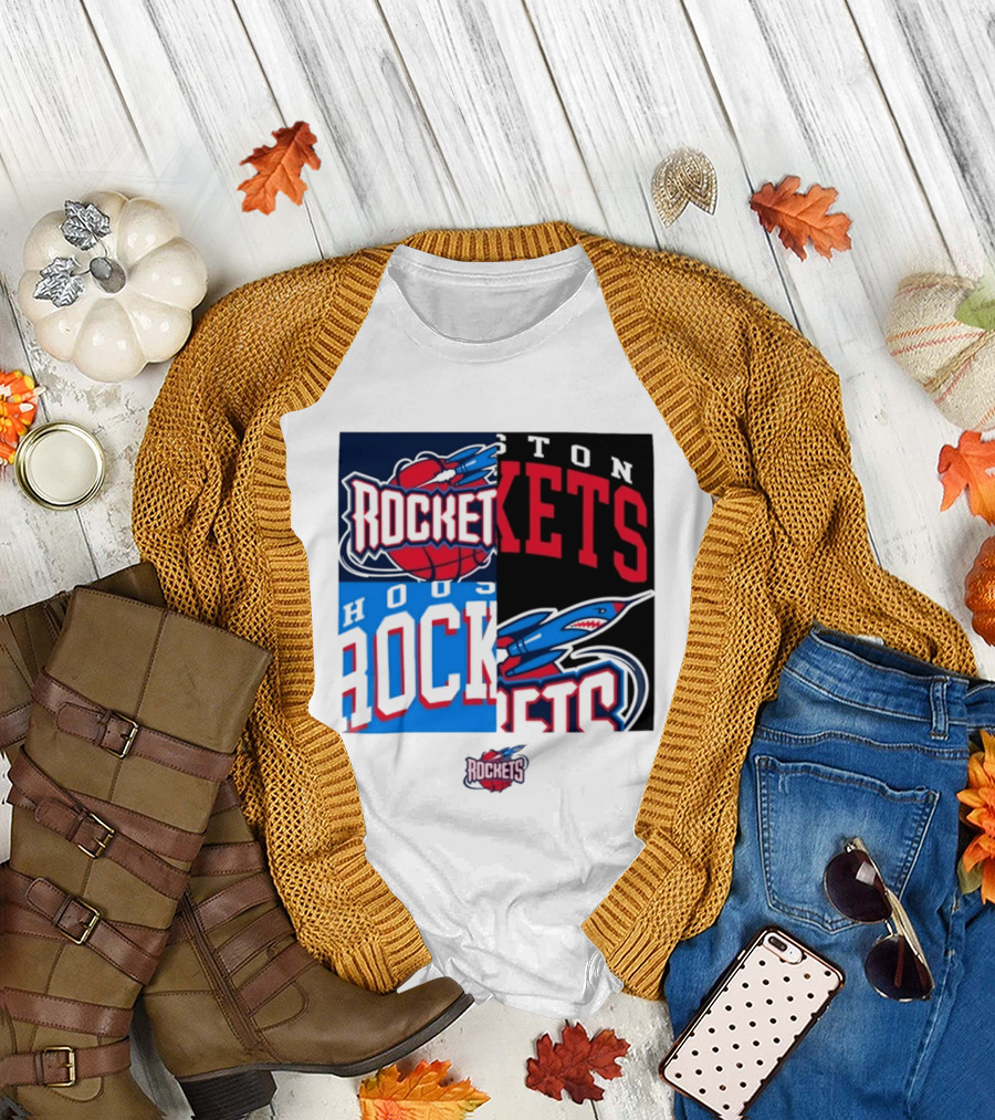 Houston Rockets New Era Block Basketball Team T-Shirt