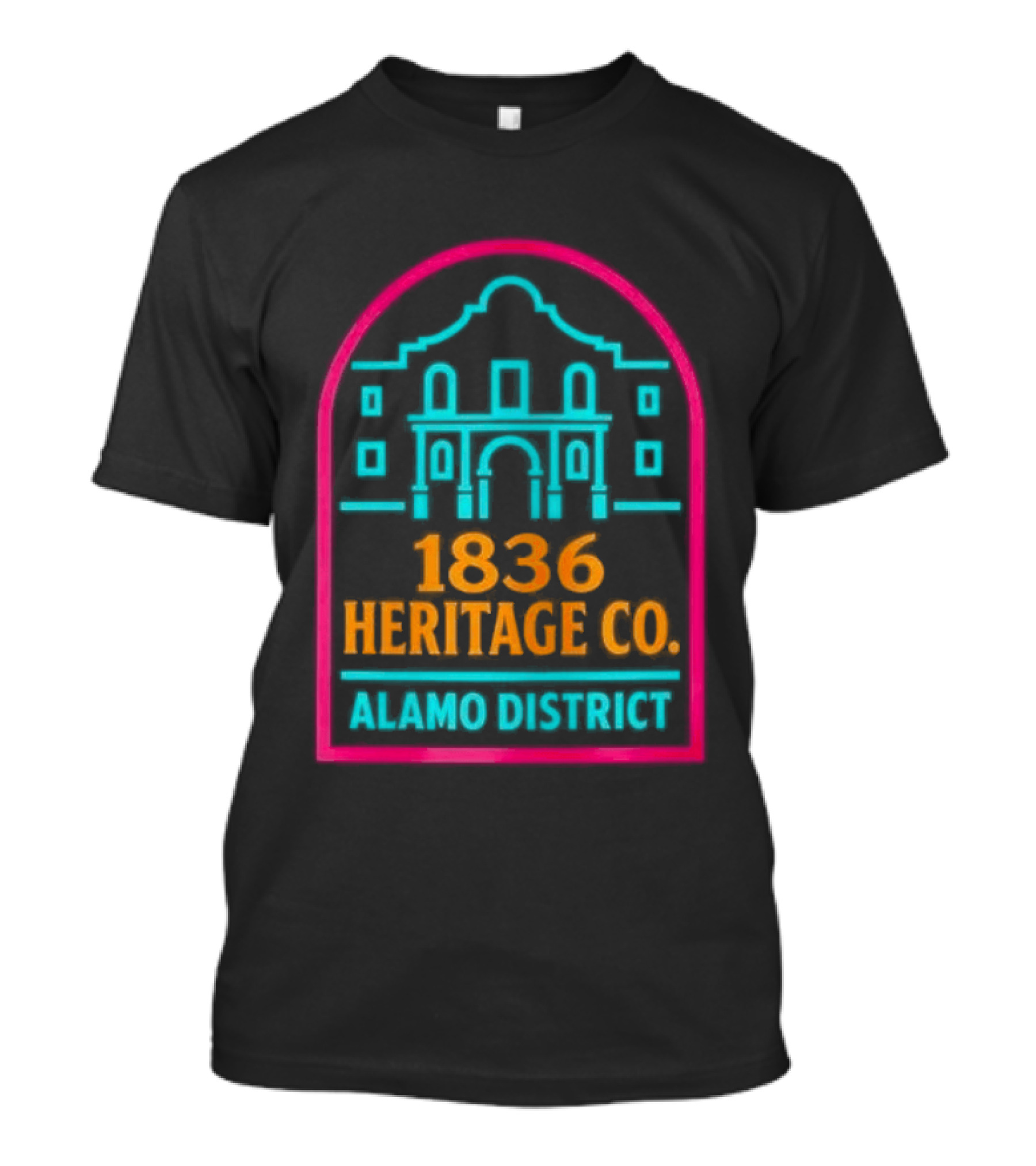 San Antonio Spurs 1836 Heritage Co Alamo District T-Shirt