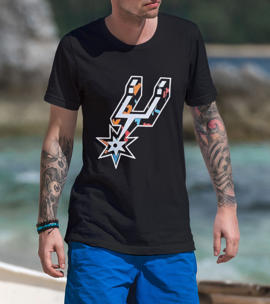 San Antonio Spurs Fiesta Colors NBA T-Shirt