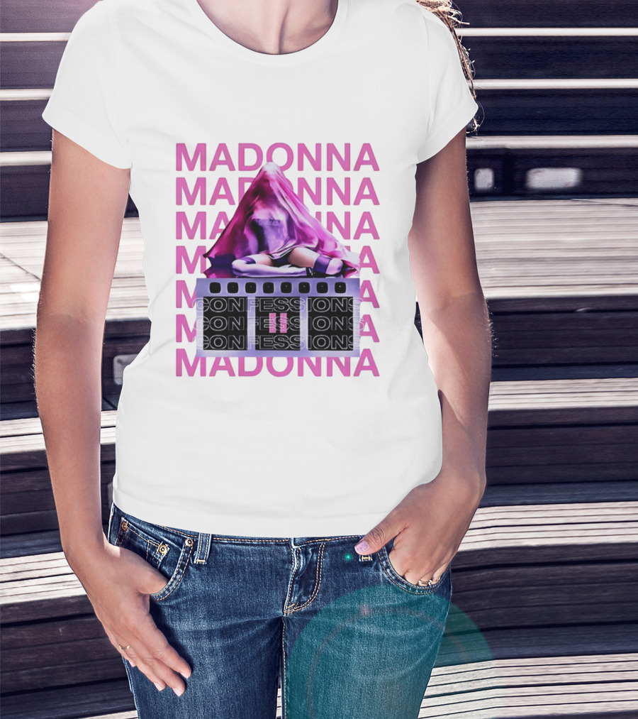 Madonna Confessions II Pink Veil Performance T-Shirt