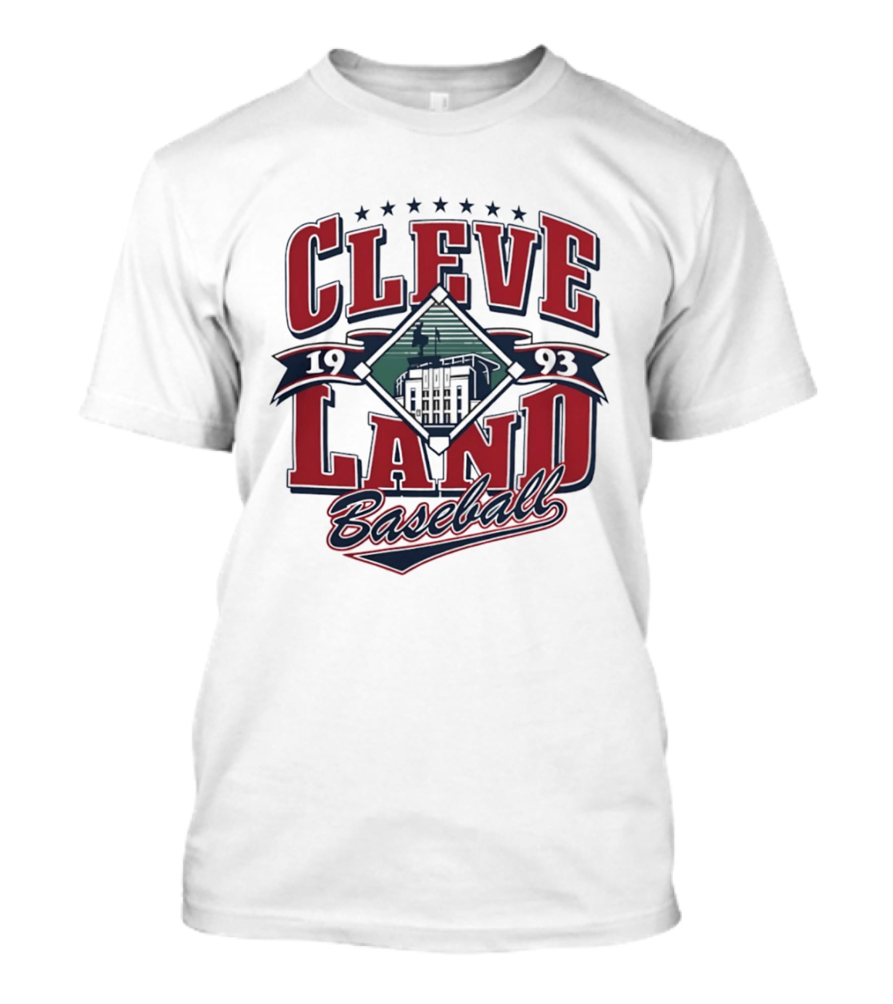 Cleveland Baseball 1993 Cleveland Municipal Stadium Major League Baseball T-Shirt