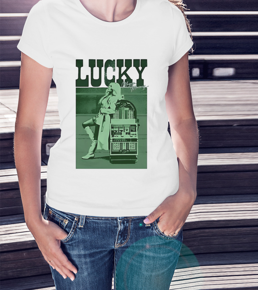 Megan Moroney LUCKY Retro Slot Machine T-Shirt