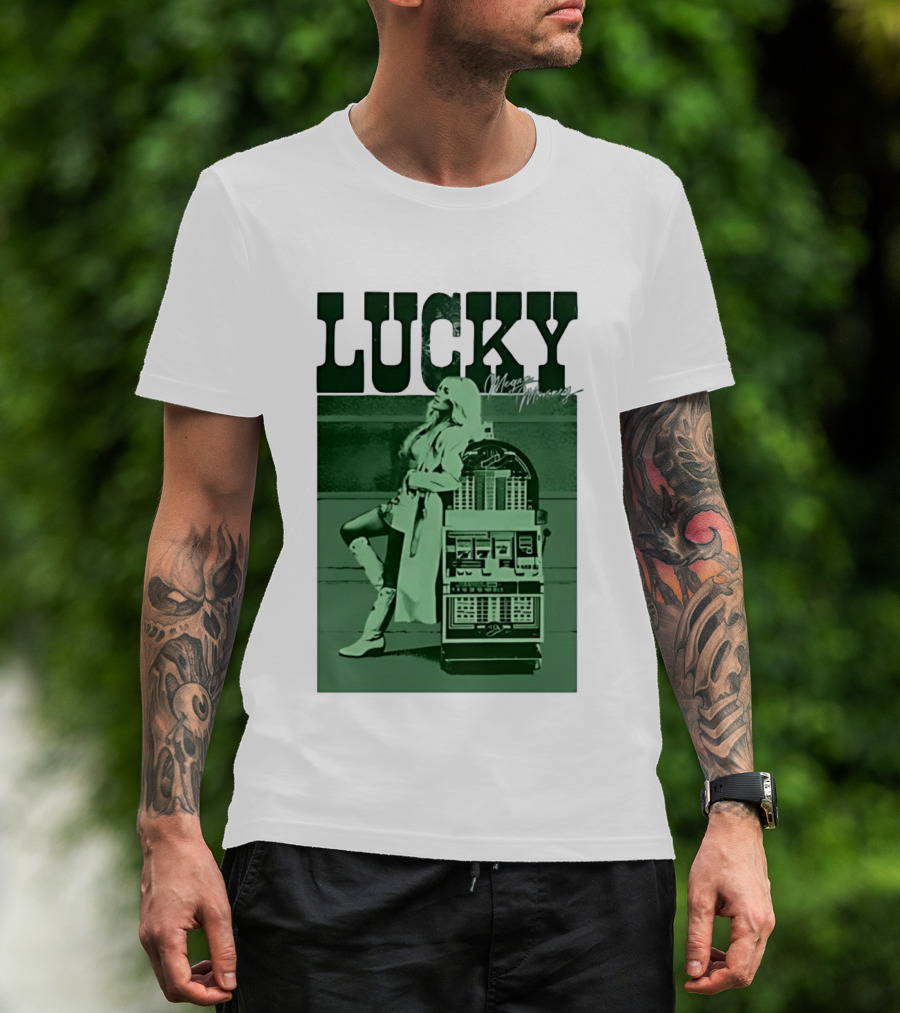 Megan Moroney LUCKY Retro Slot Machine T-Shirt