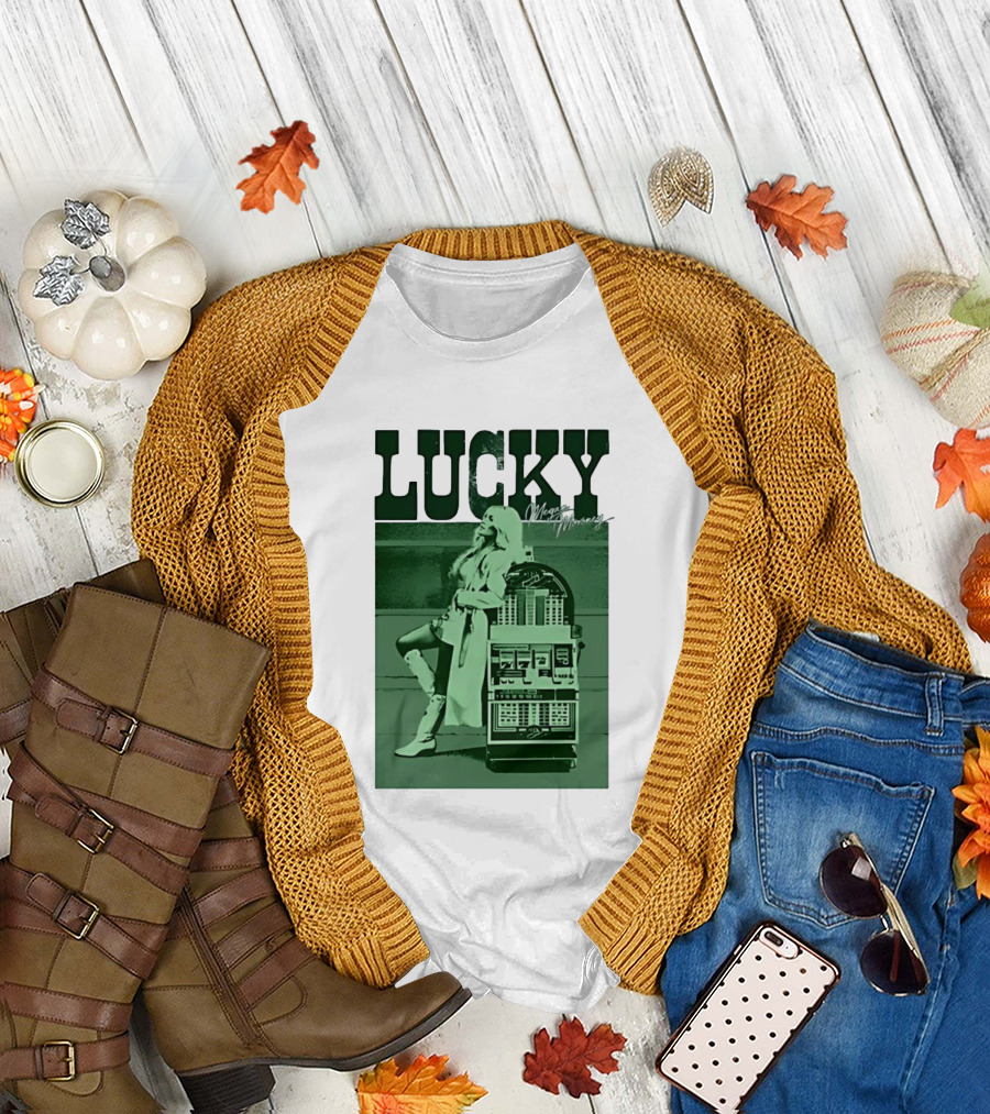 Megan Moroney LUCKY Retro Slot Machine T-Shirt