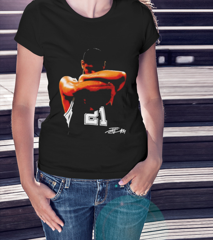 Tim Duncan San Antonio Spurs NBA 21 TD Basketball Legend T-Shirt