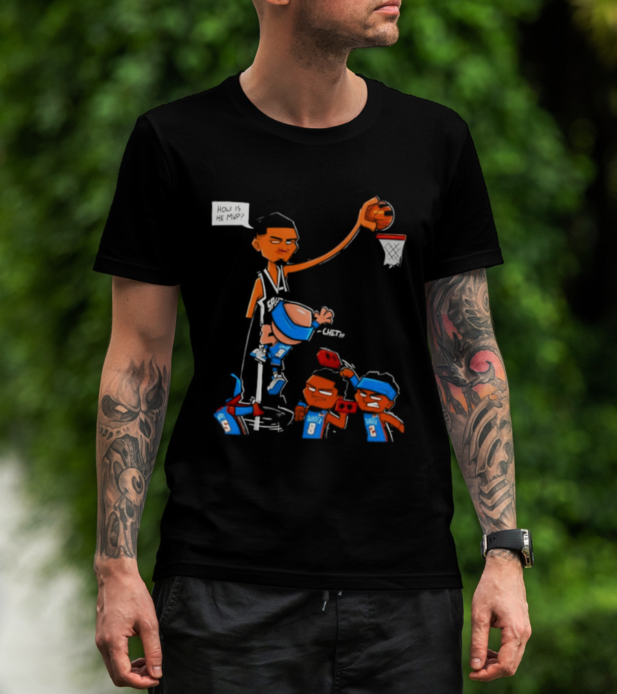 Victor Wembanyama San Antonio Spurs Vs Chet Holmgren Oklahoma City Thunder NBA MVP Debate T-Shirt
