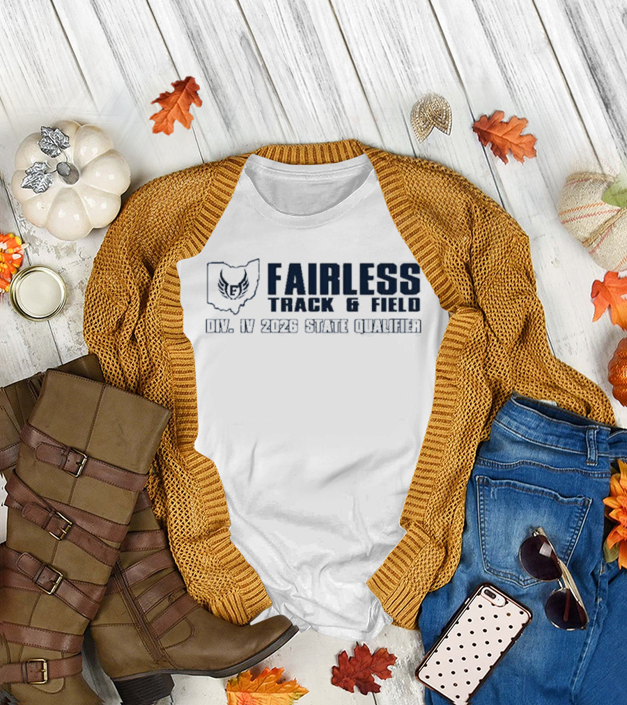 Fairless Track and Field Div IV 2026 State Qualifier Ohio Map Owl T-Shirt