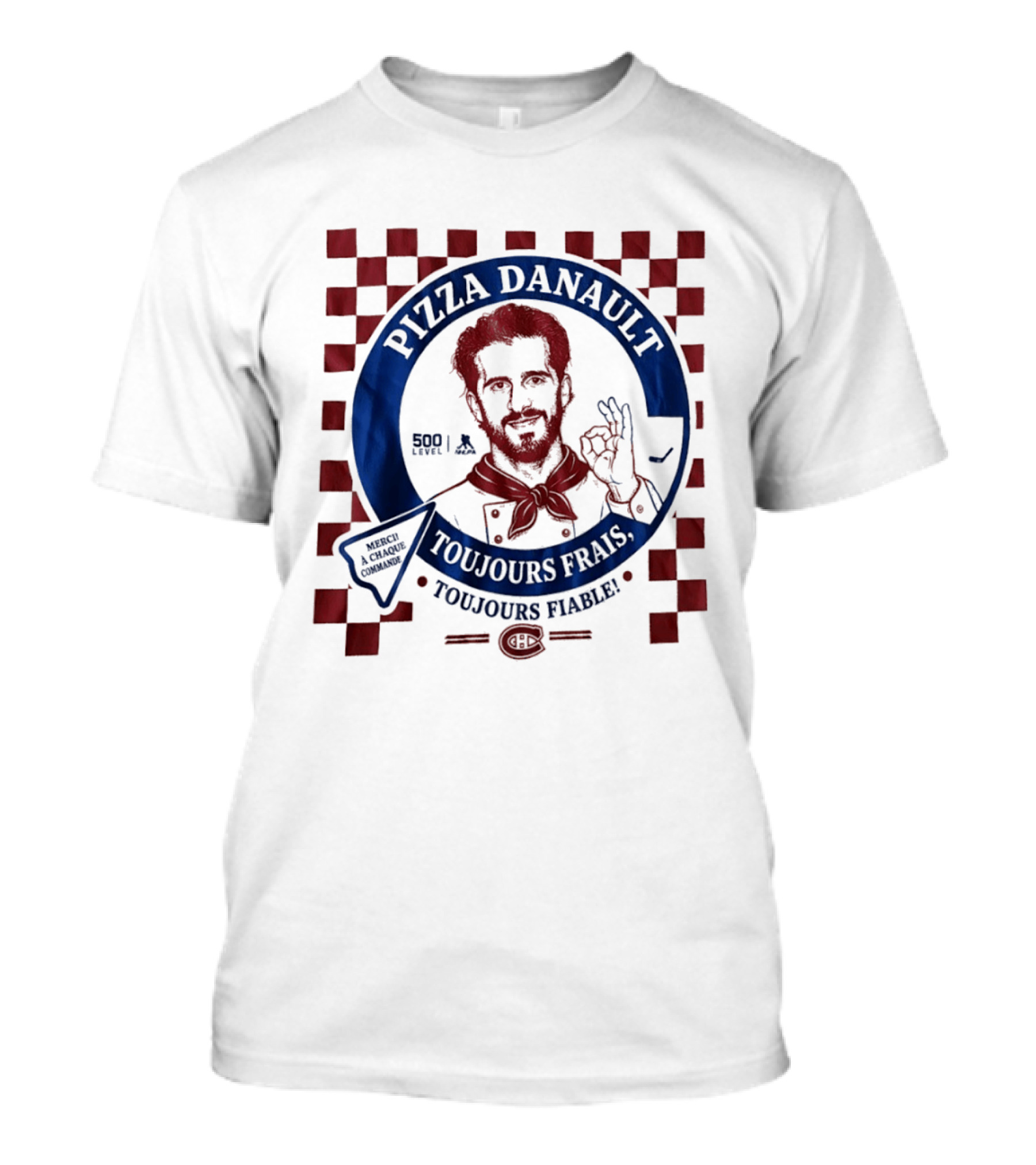 Pizza Danault Toujours Frais Toujours Fiable Montreal Canadiens T-Shirt