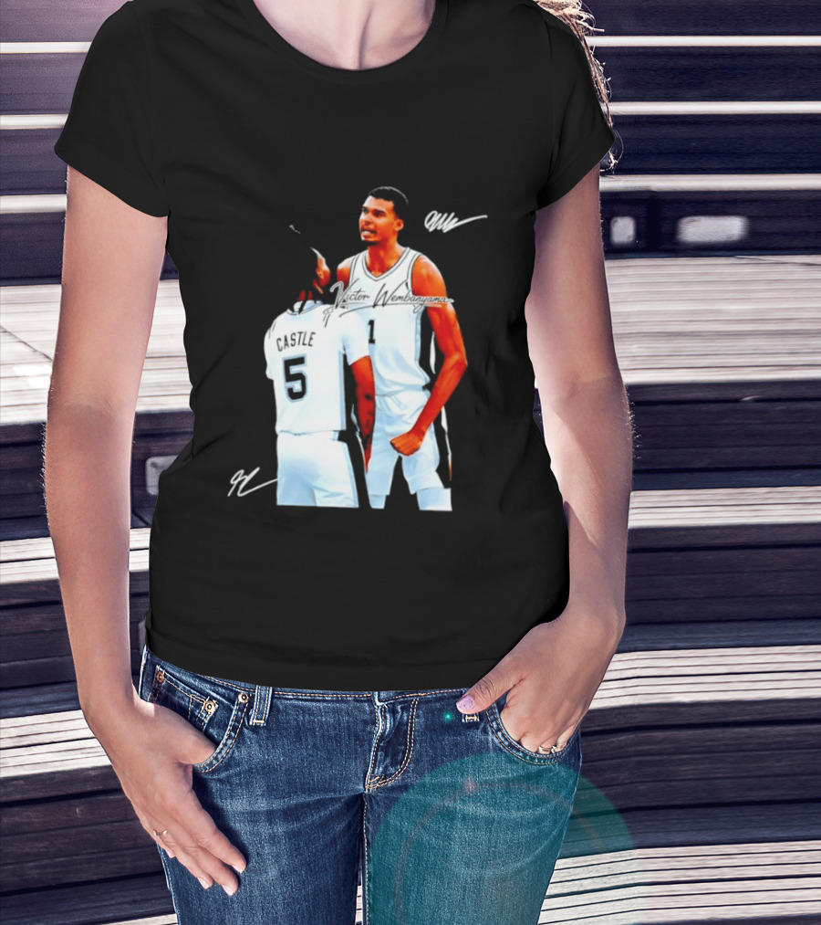 Victor Wembanyama Stephon Castle San Antonio Spurs NBA Basketball 1 5 T-Shirt