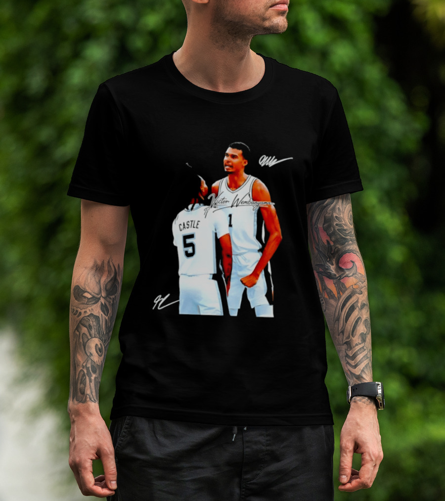 Victor Wembanyama Stephon Castle San Antonio Spurs NBA Basketball 1 5 T-Shirt