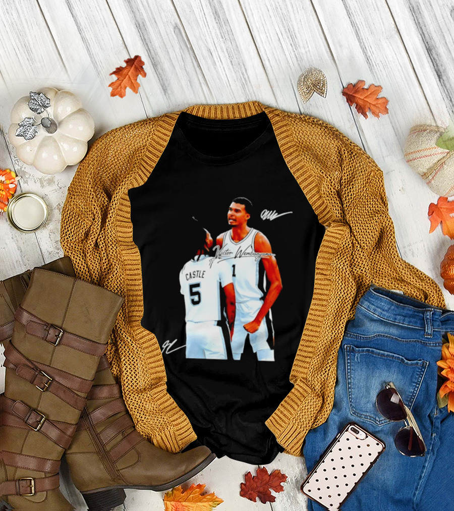 Victor Wembanyama Stephon Castle San Antonio Spurs NBA Basketball 1 5 T-Shirt