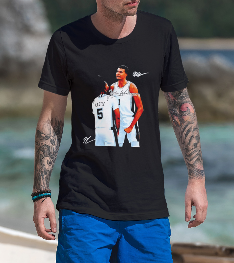 Victor Wembanyama Stephon Castle San Antonio Spurs NBA Basketball 1 5 T-Shirt