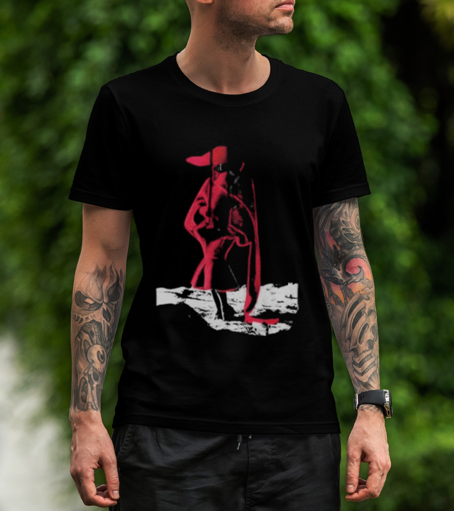 Adelaxo Adela Abstract Red Figure T-Shirt