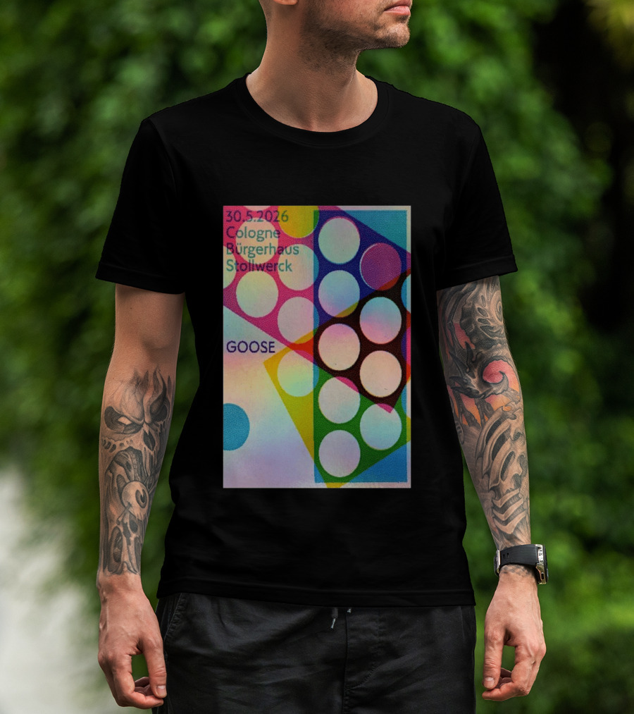 30.5.2026 Cologne Bürgerhaus Stollwerck Goose Concert Announcement T-Shirt