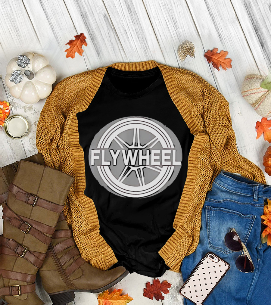 FLYWHEEL Circular Wheel Spoke T-Shirt
