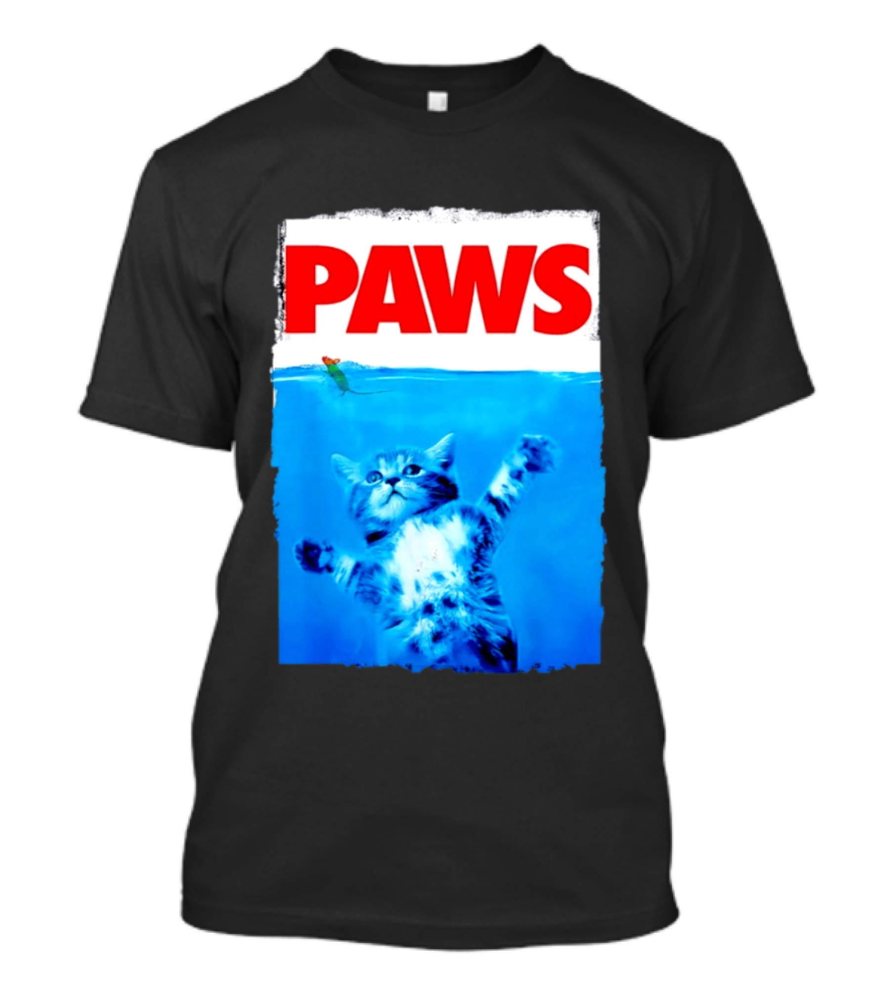 Jaws Universal Steven Spielberg Amblin Entertainment Paws Kitten Mouse T-Shirt