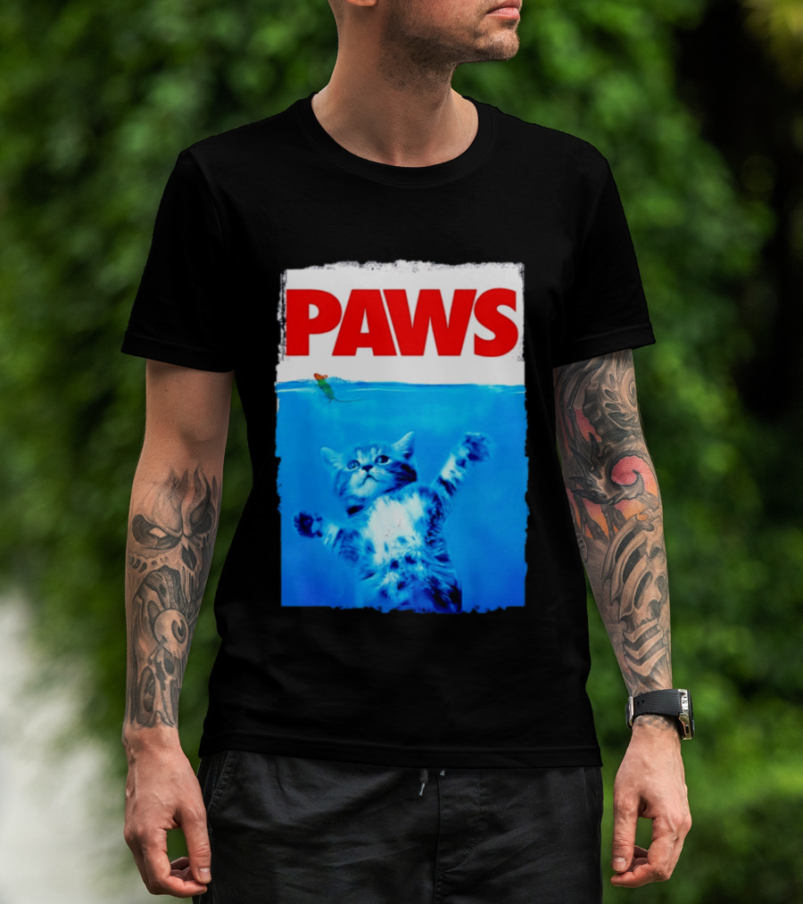 Jaws Universal Steven Spielberg Amblin Entertainment Paws Kitten Mouse T-Shirt