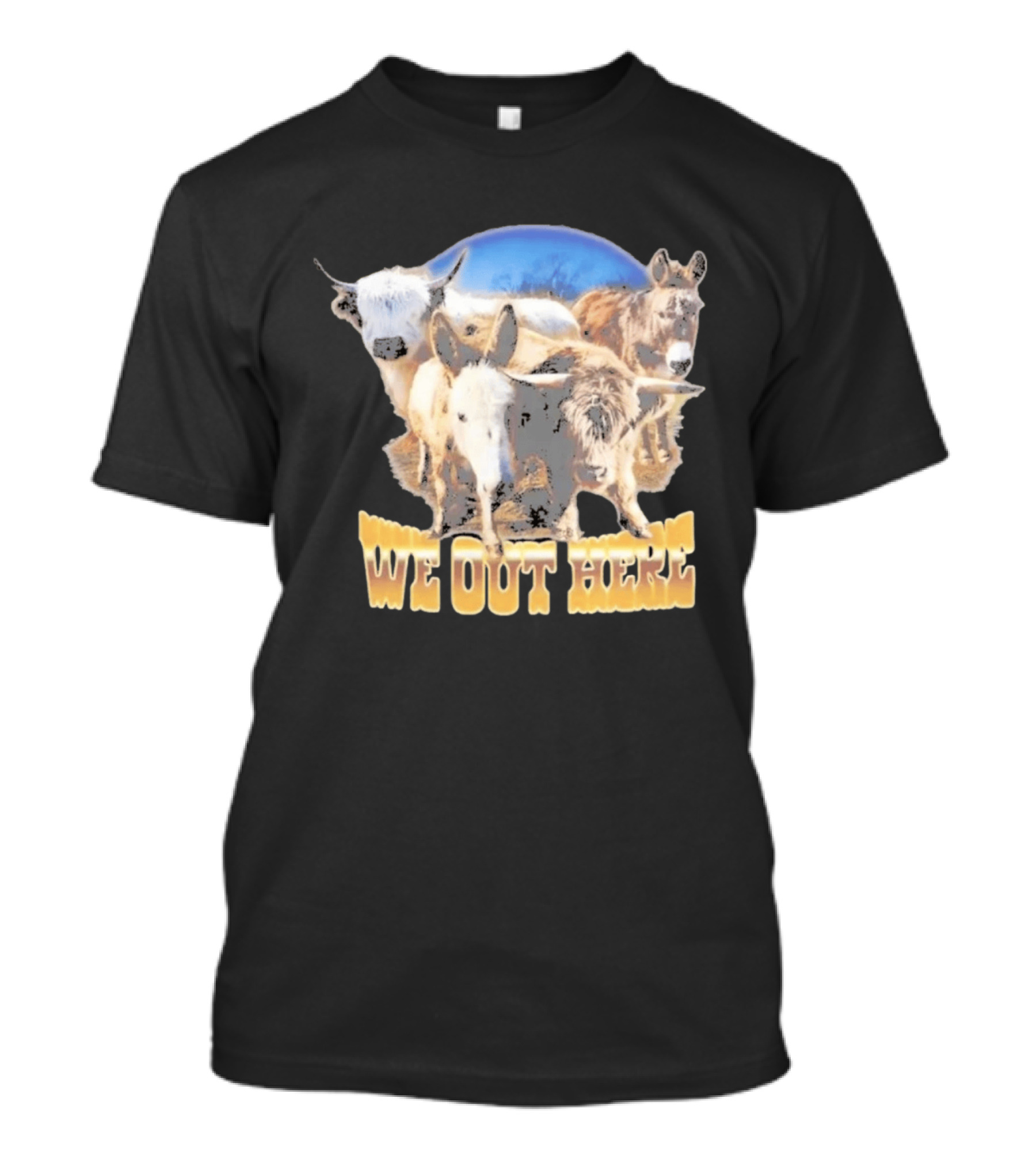 Jelly Roll We Out Here Western Animals Scene T-Shirt