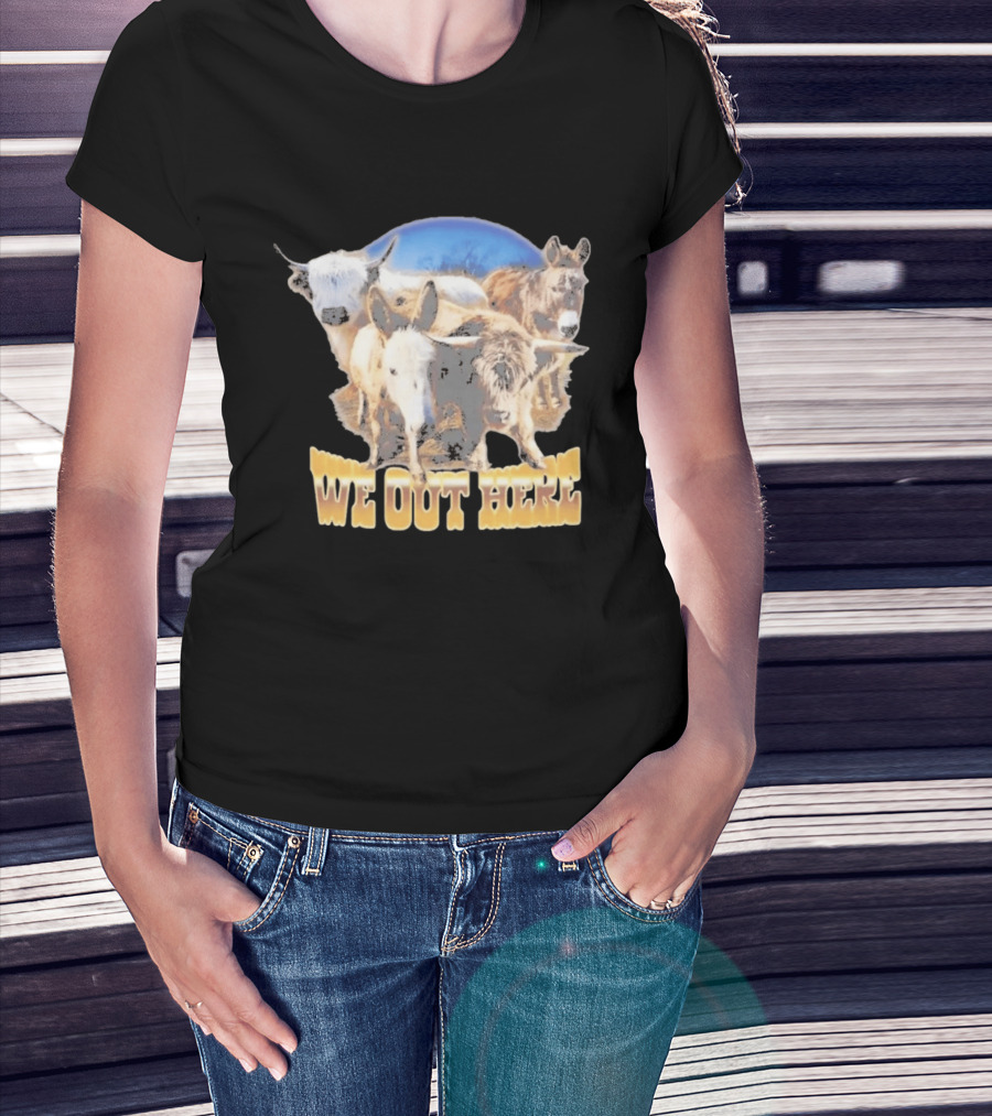 Jelly Roll We Out Here Western Animals Scene T-Shirt