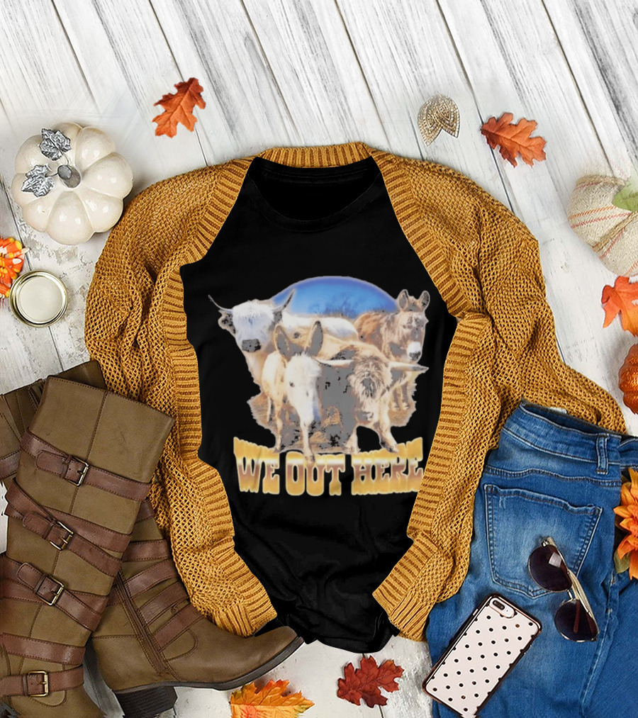 Jelly Roll We Out Here Western Animals Scene T-Shirt