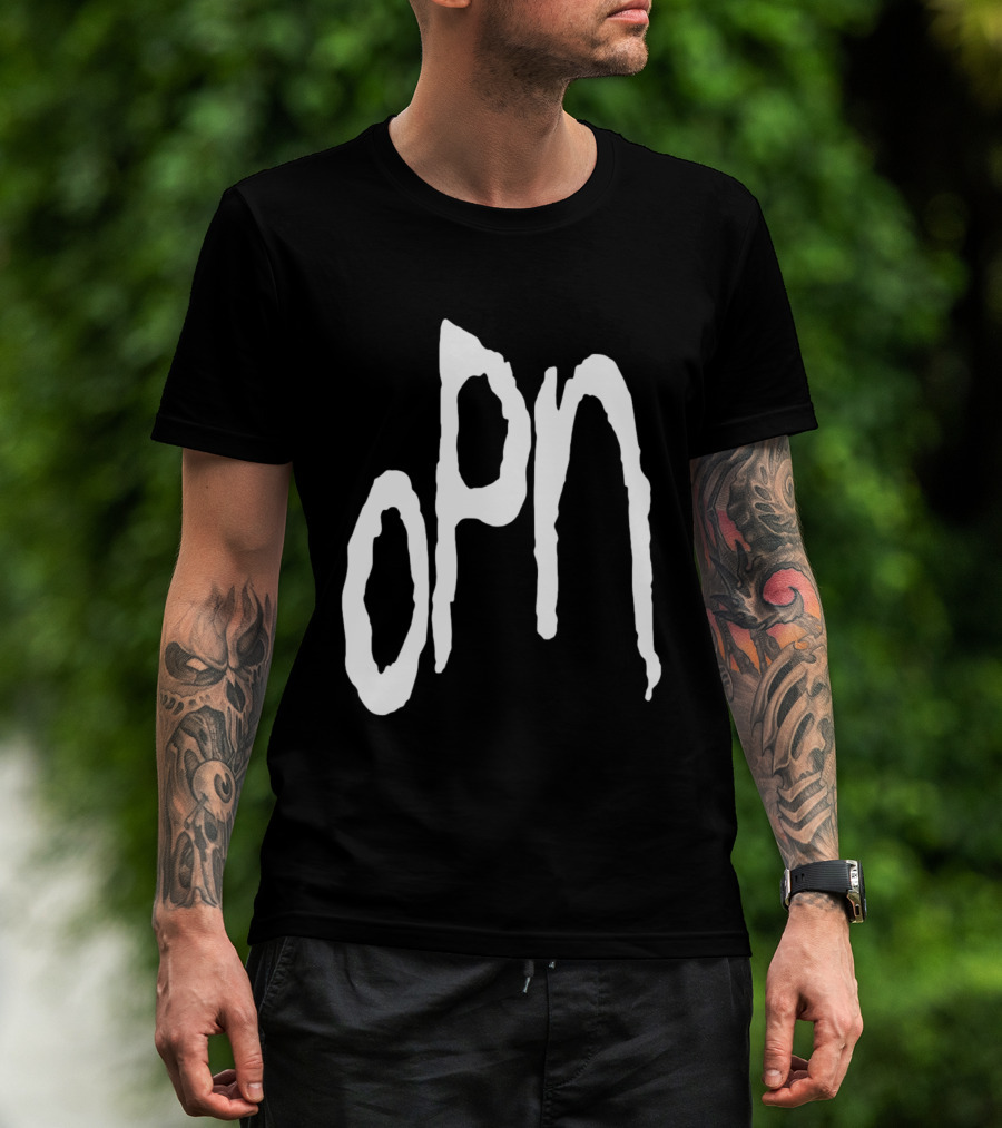 Oneohtrix Point Never OPN Stylized Text Hipster Band T-Shirt