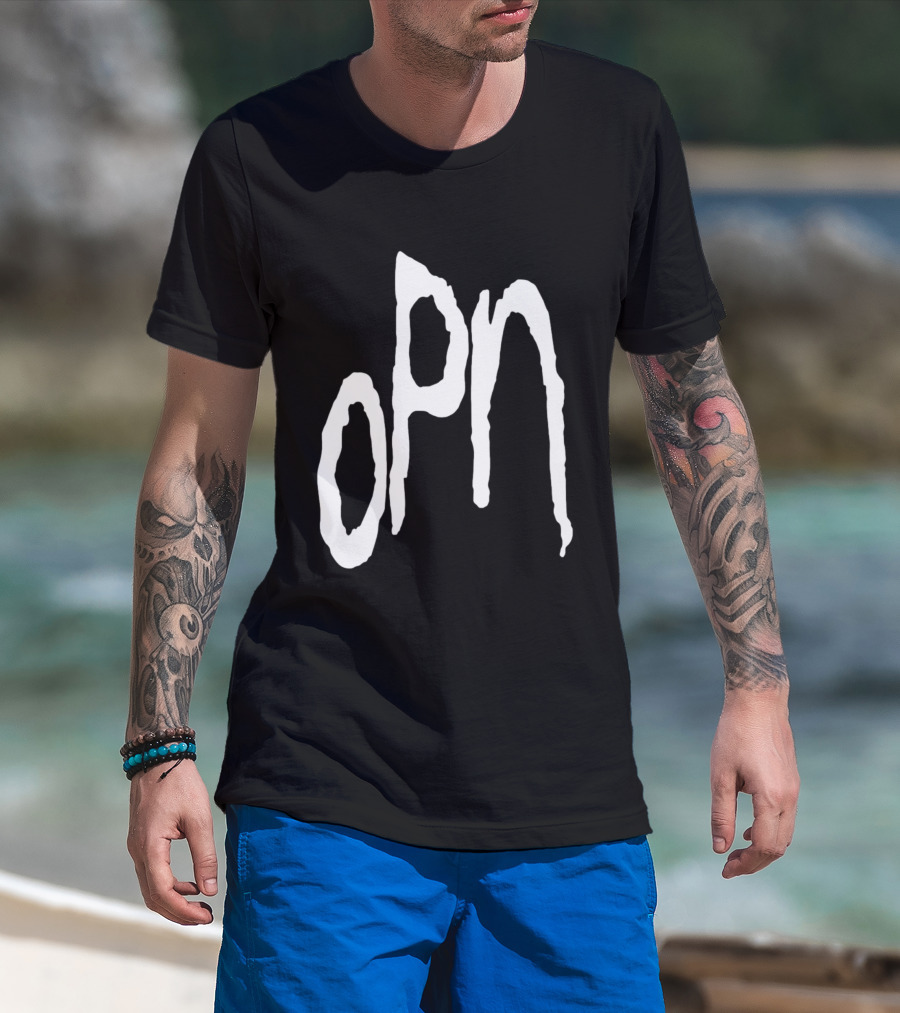 Oneohtrix Point Never OPN Stylized Text Hipster Band T-Shirt