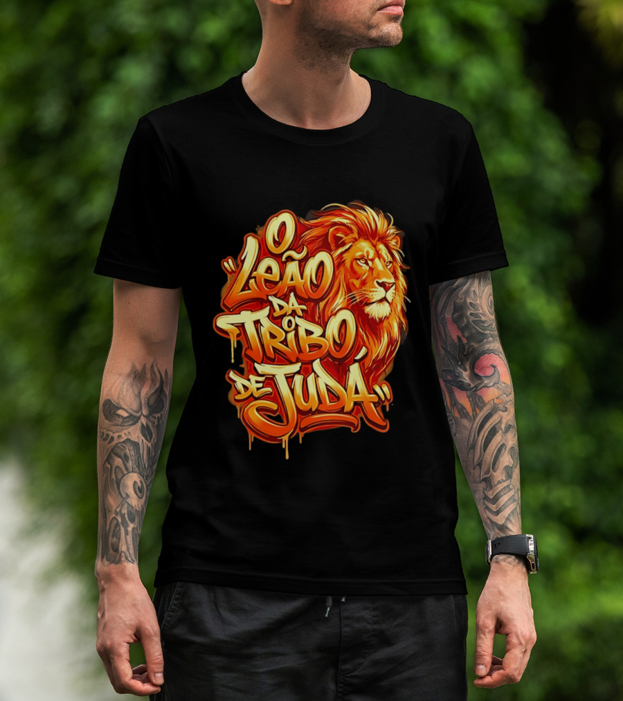 O Leão Da Tribo De Judá Lion T-Shirt