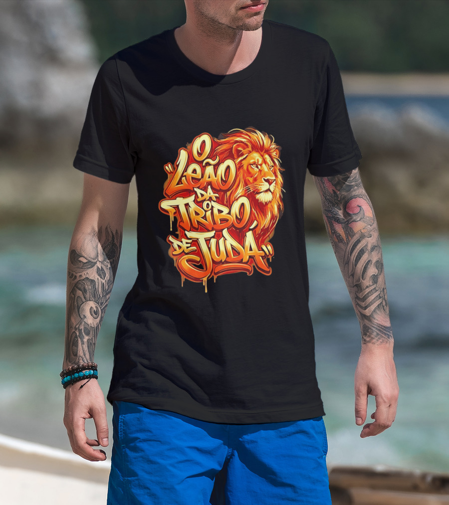 O Leão Da Tribo De Judá Lion T-Shirt
