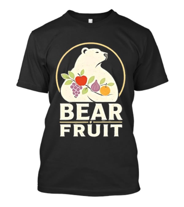 Bear Fruit Polar Bear Grapes Apple Fig Orange T-Shirt