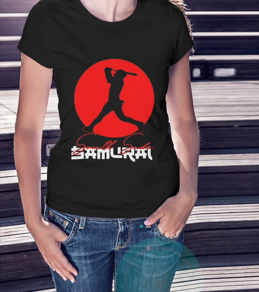 Samurai Baseball Stride Dark Red Circle Sōru Geki T-Shirt