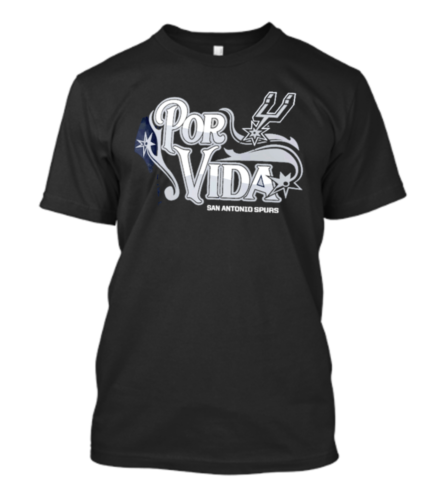 San Antonio Spurs Por Vida Spurs Logo Half Court Offense T-Shirt