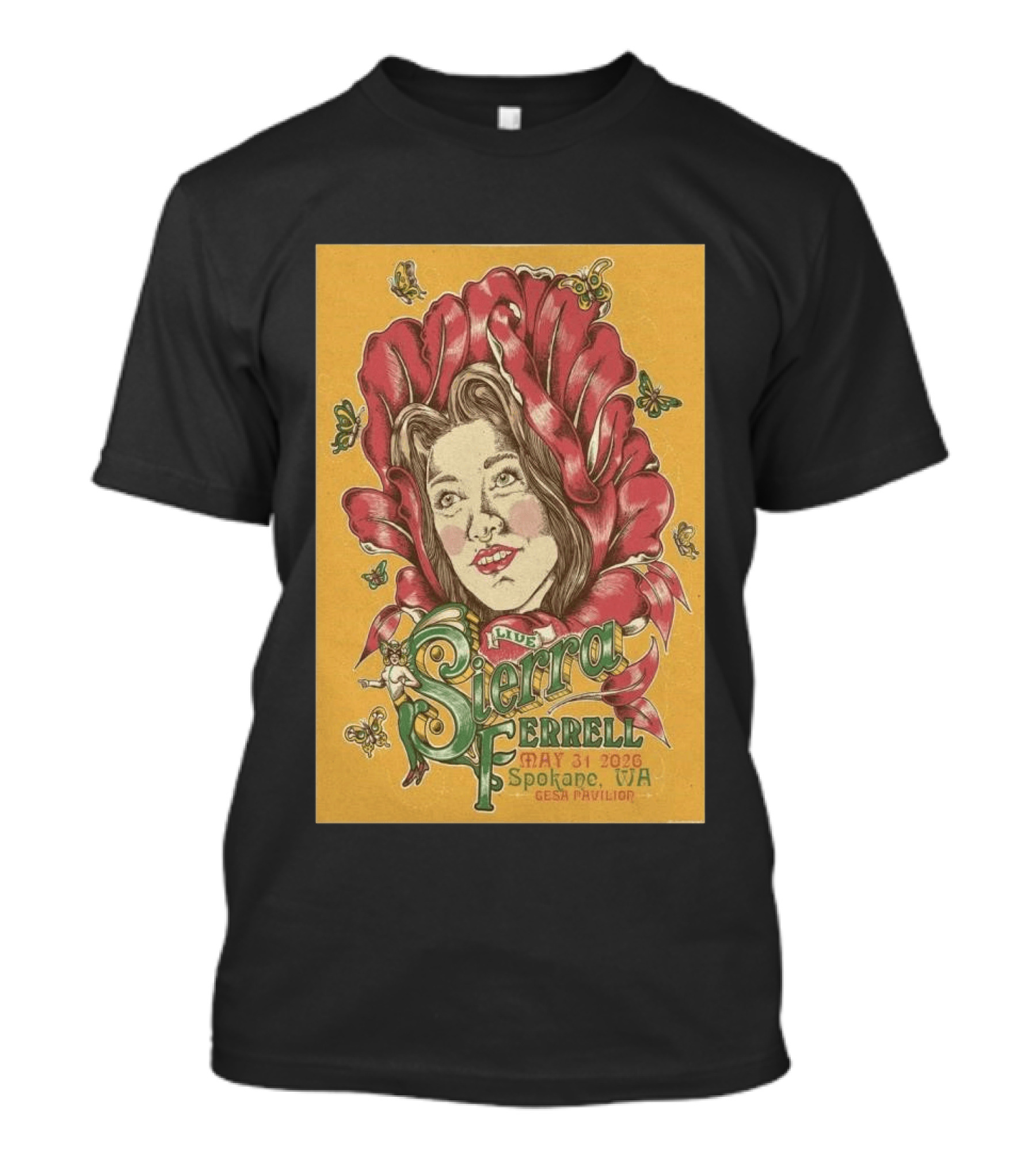 Sierra Ferrell May 31 2026 Spokane WA Gesa Pavilion T-Shirt
