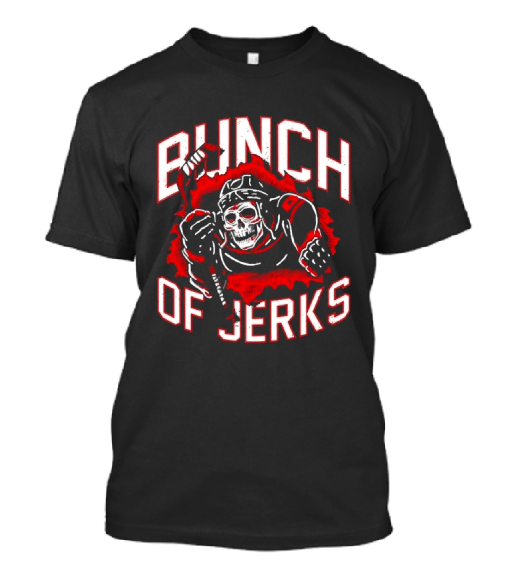 Bunch Of Jerks Skeleton Carolina Hurricanes Hockey T-Shirt