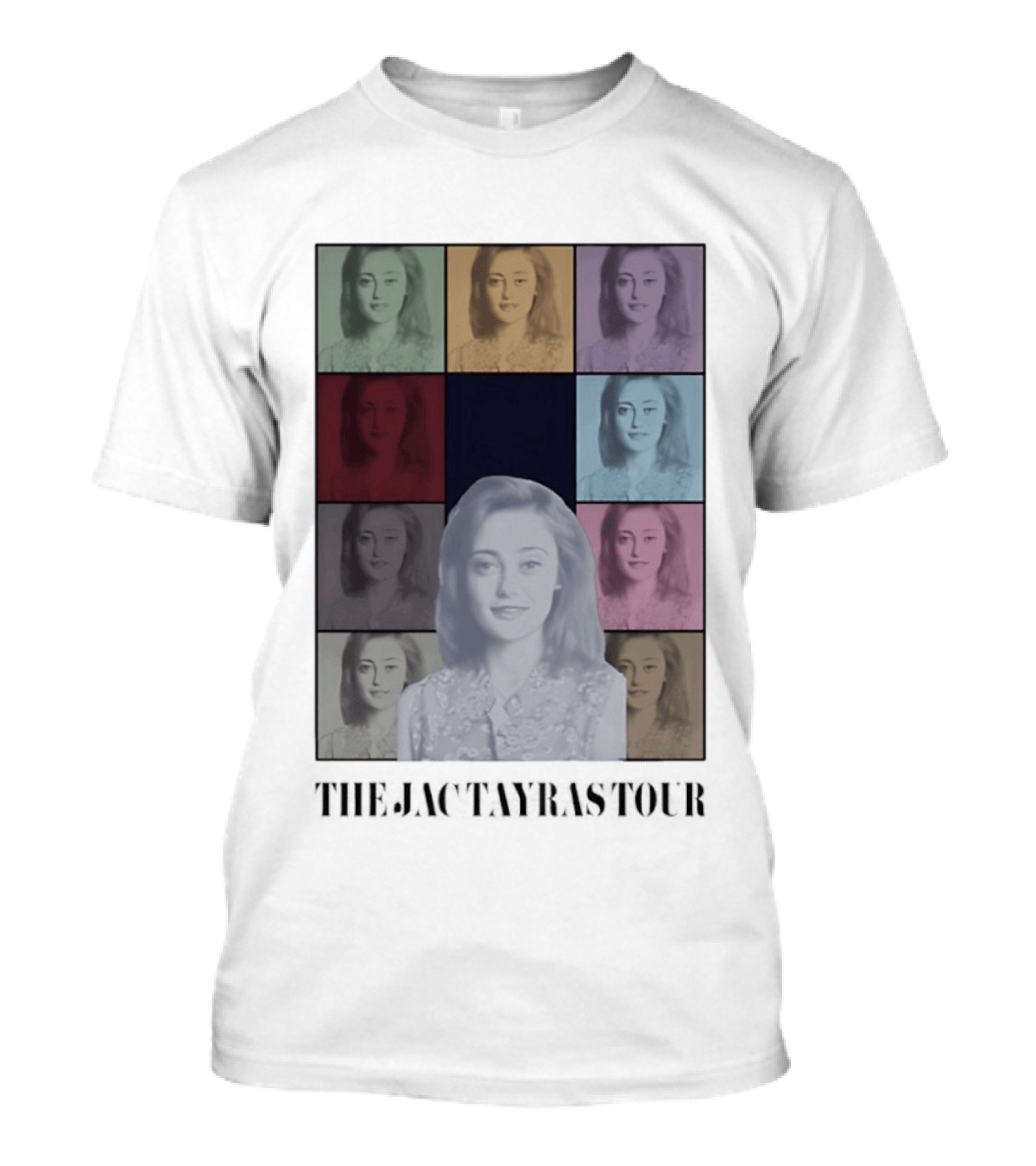 The Jactayras Tour Pop Art Style Multicolor Portrait Collage T-Shirt