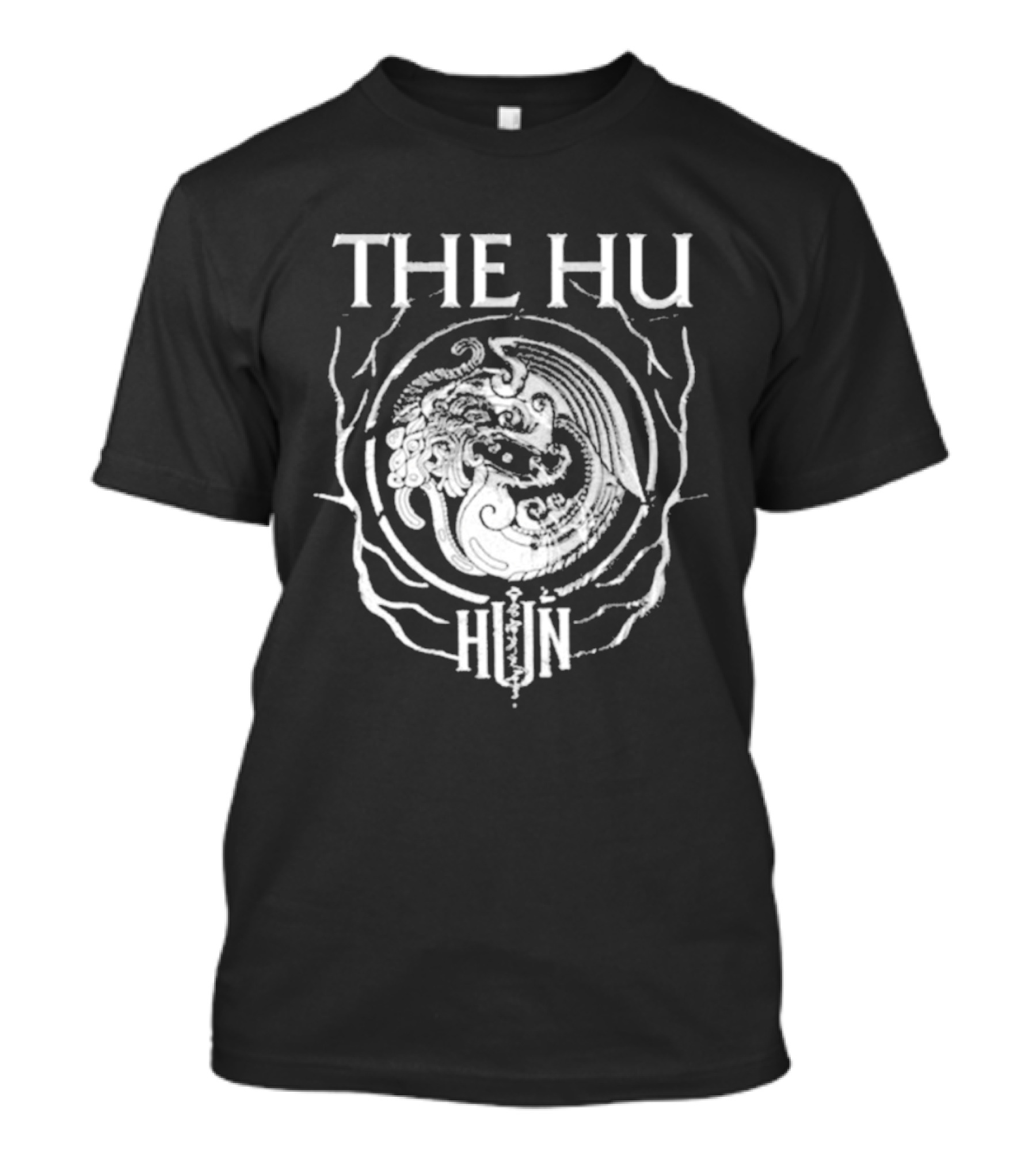 The Hu Band Symbol Black White Hun Circle T-Shirt