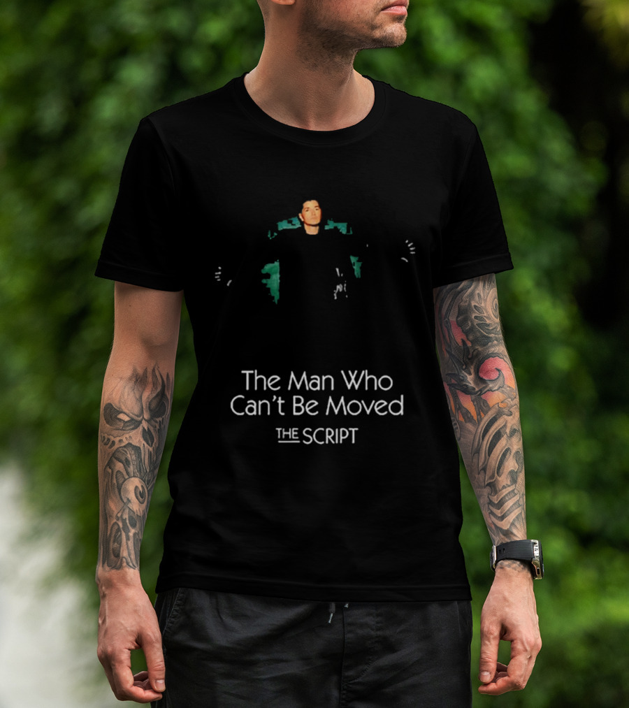 The Man Who Can't Be Moved The Script Photo T-Shirt