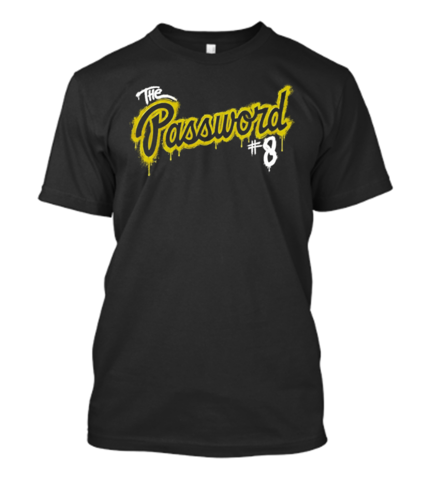 The Password Number 8 Graffiti Style With Aaron Rodgers Pittsburgh Steelers T-Shirt