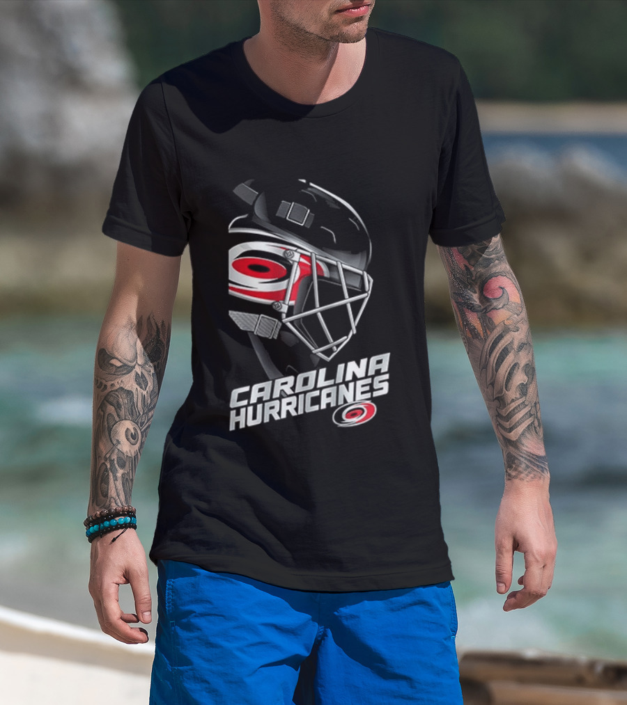 Carolina Hurricanes Hockey Mask Outerstuff Preschool Defender T-Shirt