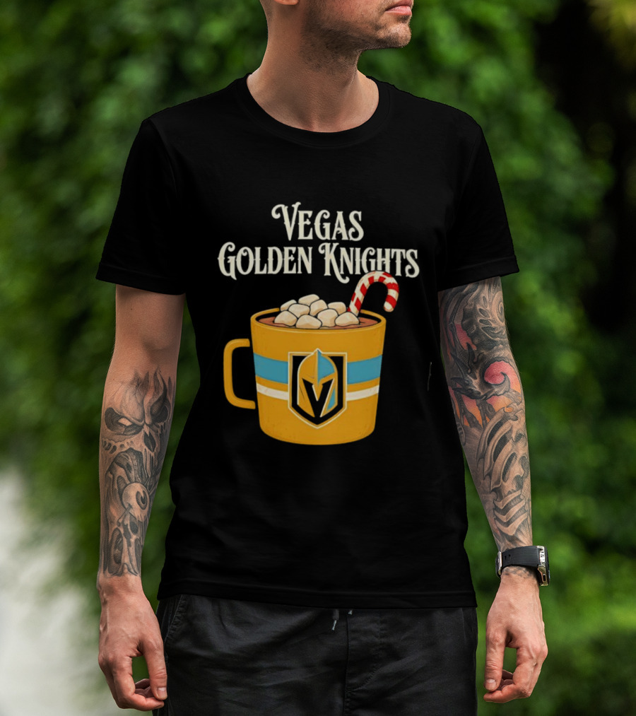 Vegas Golden Knights With Candy Cane Richmond T-Shirt