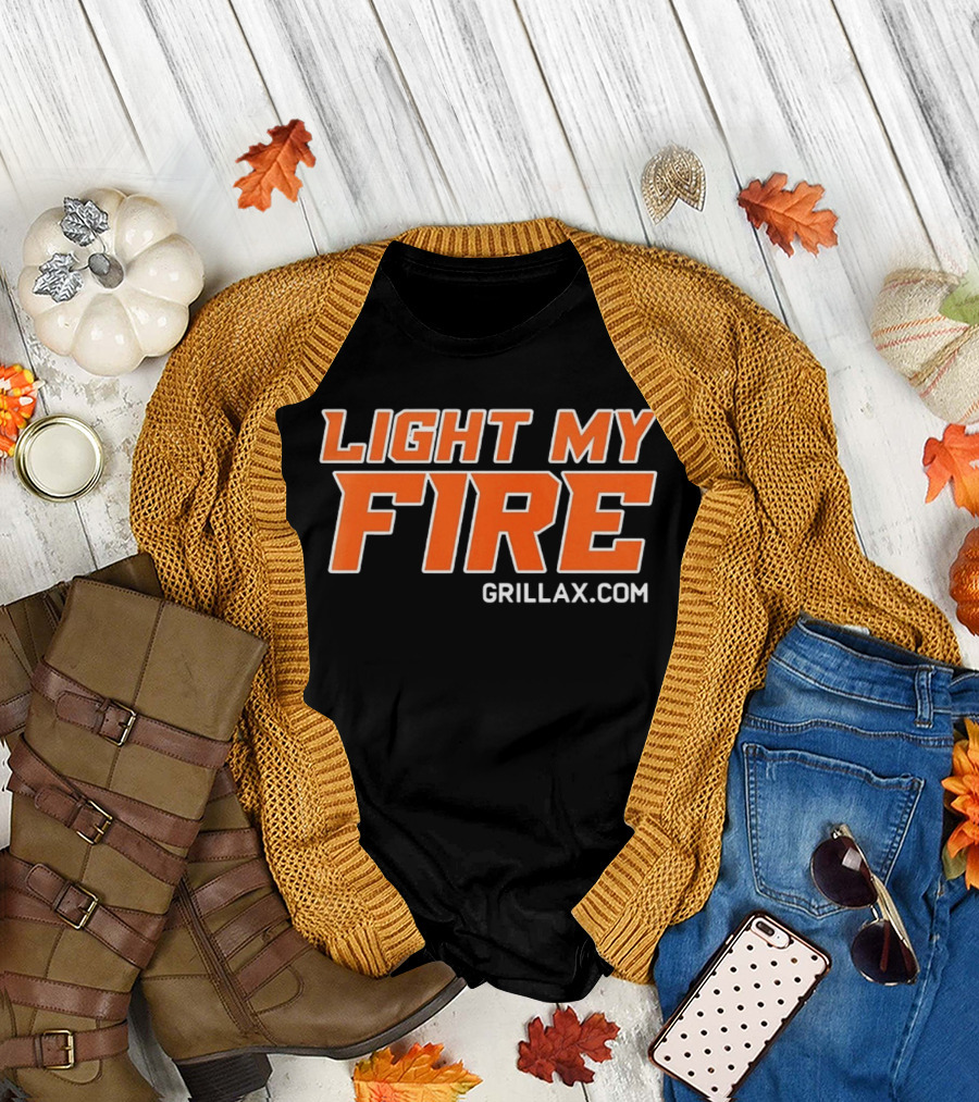 Light My Fire Grillax.com Cooking BBQ T-Shirt