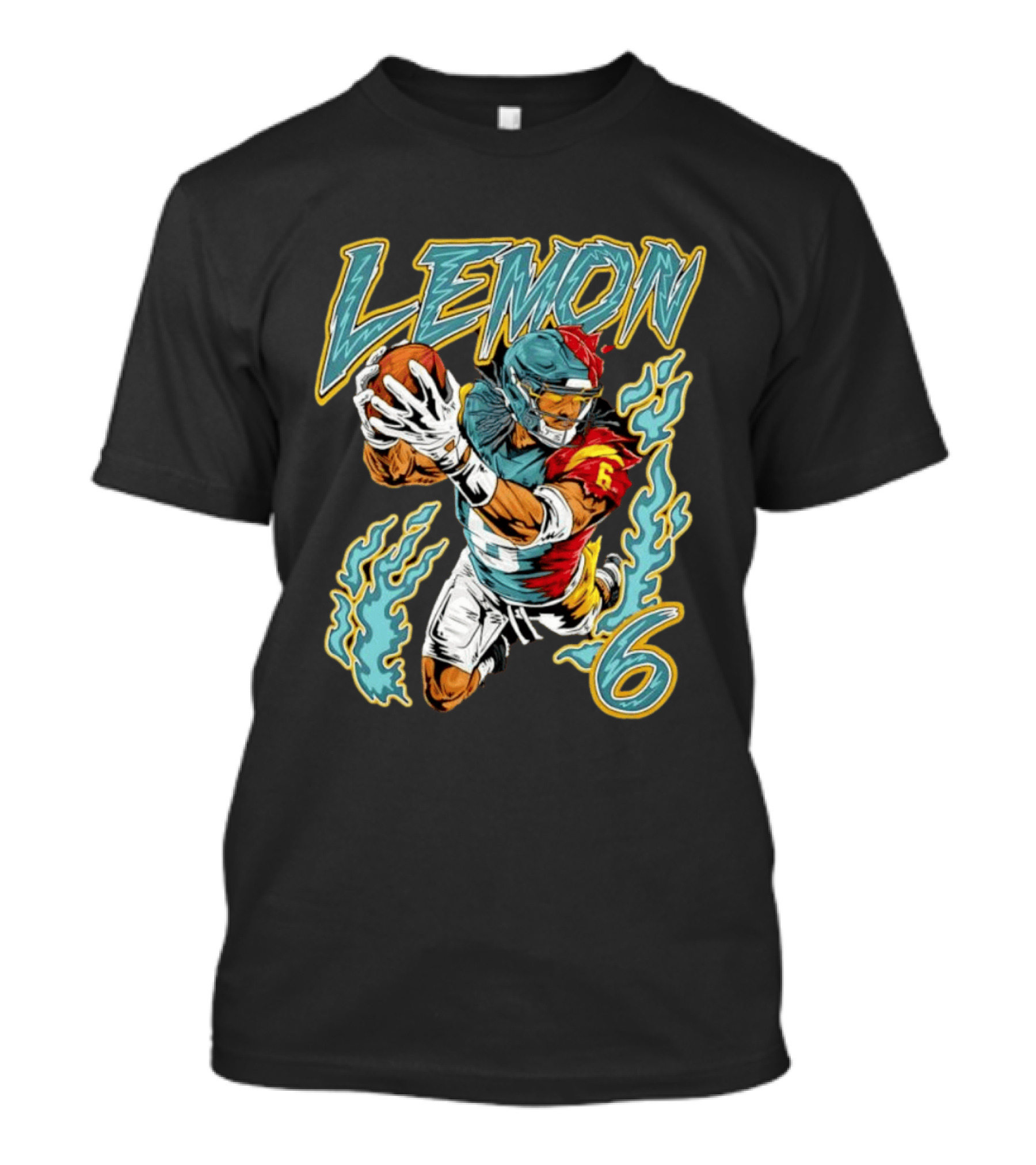 Philadelphia Eagles Football At Number 6 Makai Lemon Action T-Shirt