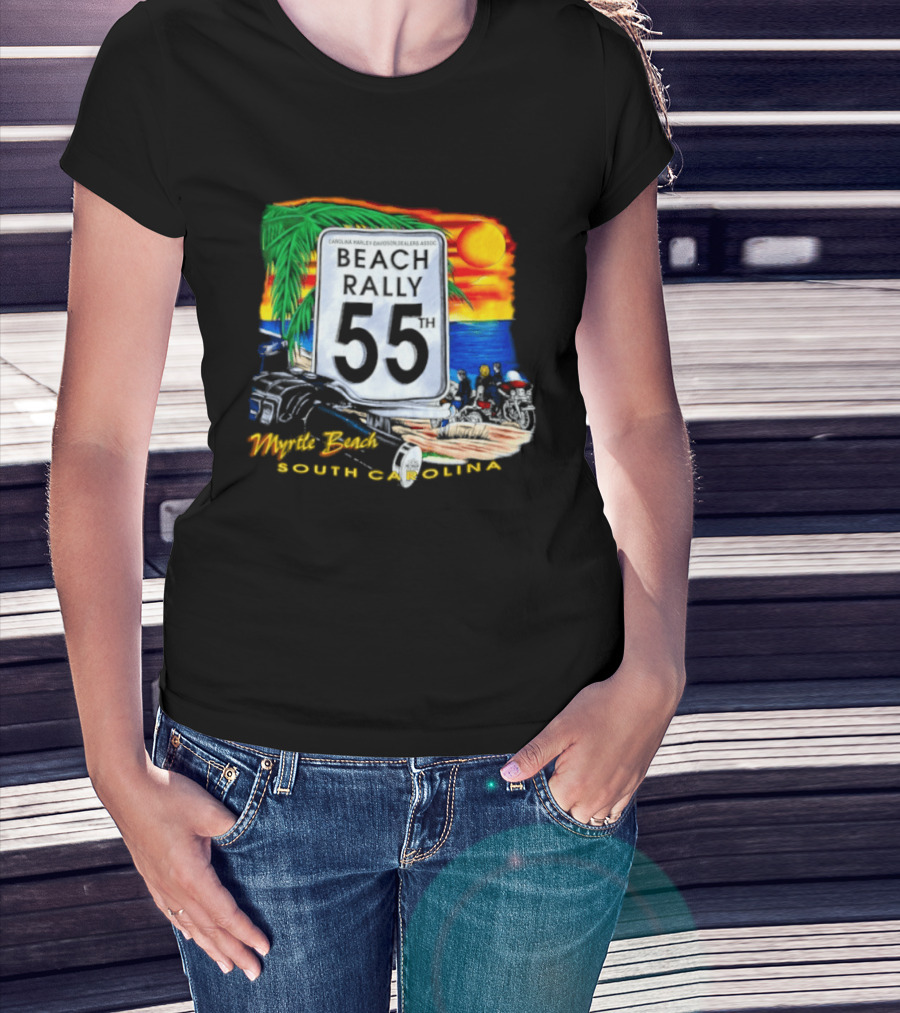 Carolina Harley Davidson Dealers Assoc Beach Rally 55th Myrtle Beach South Carolina T-Shirt