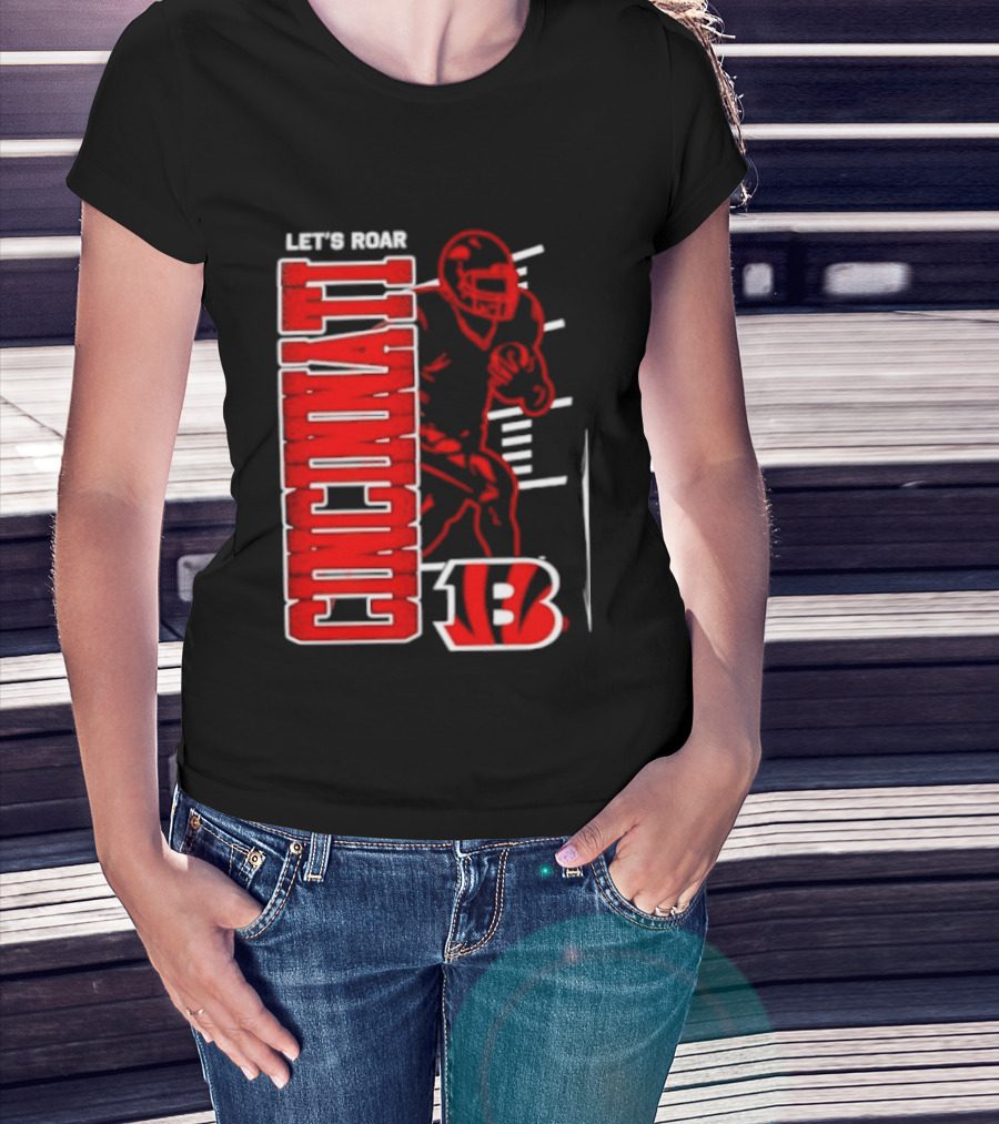 Cincinnati Bengals Football Let's Roar 13 T-Shirt
