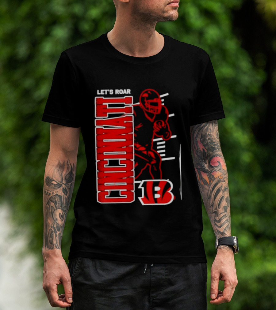 Cincinnati Bengals Football Let's Roar 13 T-Shirt