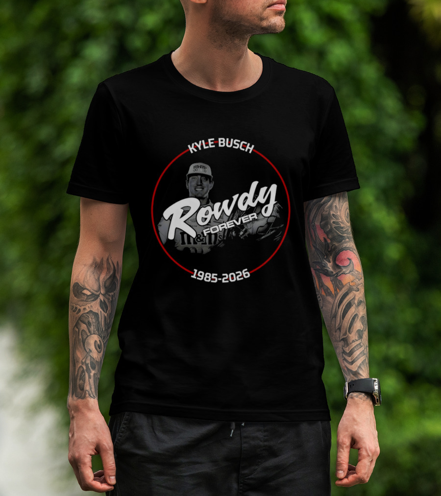 Rowdy Kyle Busch 1985 2026 M&M's Racing Legend T-Shirt