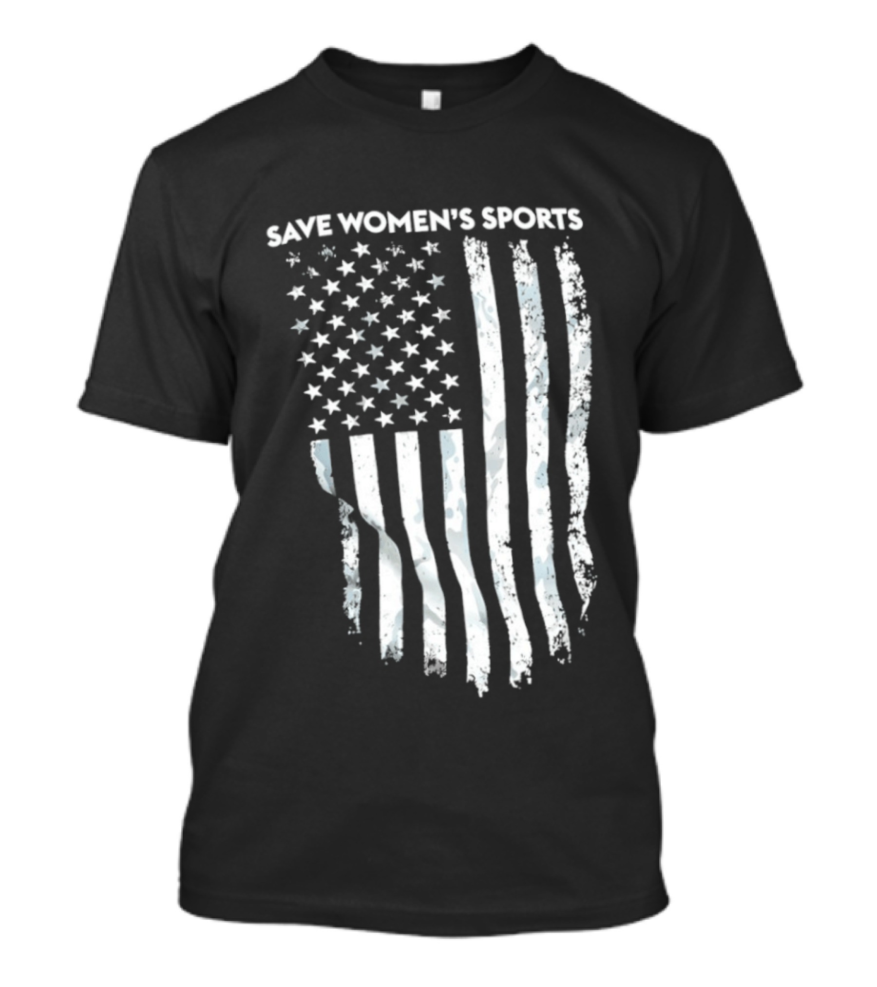Save Women's Sports American Flag Stars And Stripes T-Shirt