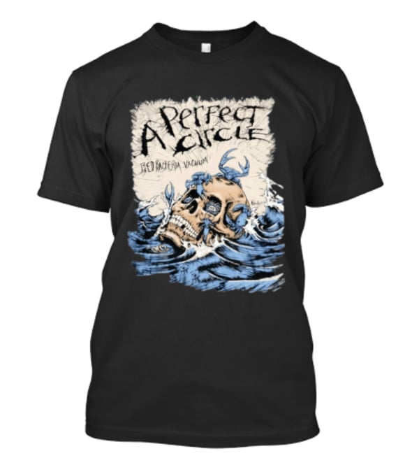 A Perfect Circle Skull Red Bacteria Vacuum Oceanic T-Shirt