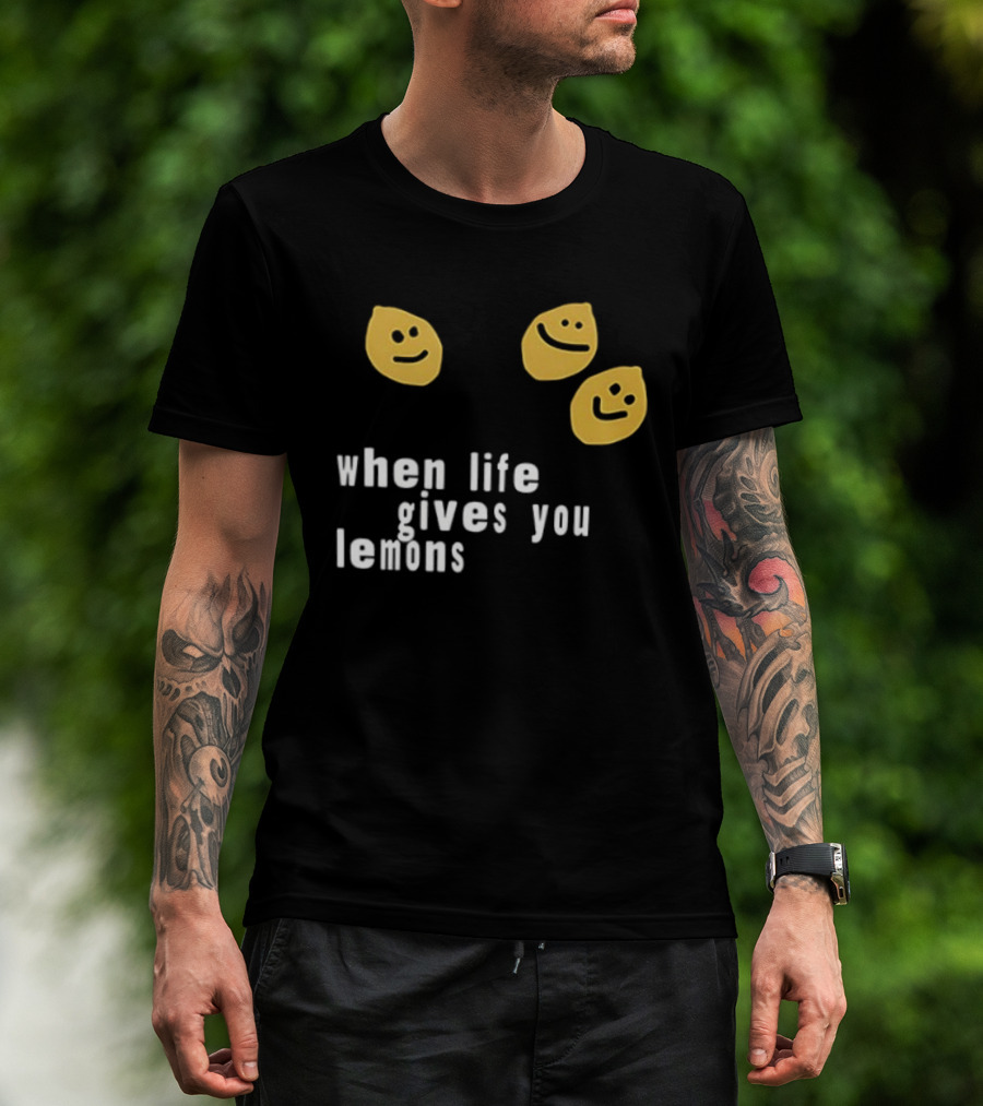 Jesus Lemonade When Life Gives You Lemons Smiley Faces T-Shirt