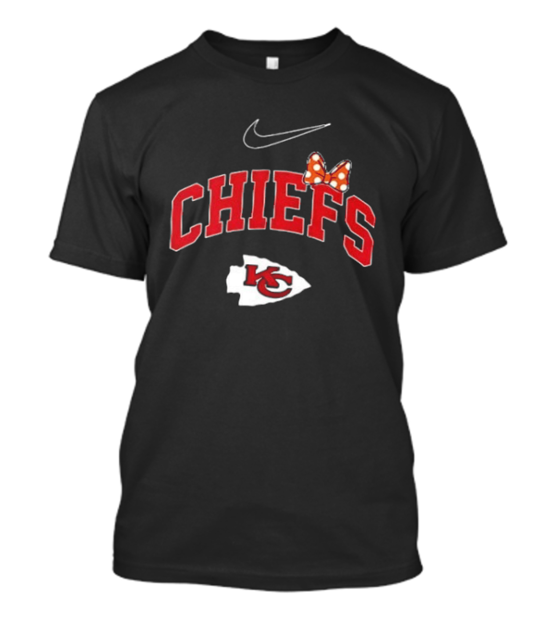 Kansas City Chiefs Boo To You Fa Boo Lous Chiefs Nike Bow KC T-Shirt