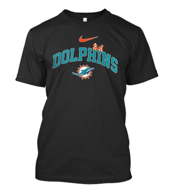 Miami Dolphins Boo To You Fa Boo Lous Mickey Halloween 2 Sided T-Shirt